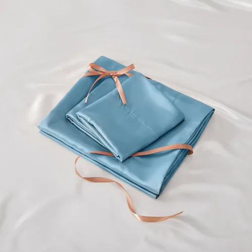 Miniatura 7 de BEDELITE Juego de sábanas de satén de 3 piezas, suaves y sedosas para cabello y piel, 1 sábana bajera con esquinas profundas, 1 sábana encimera y 1