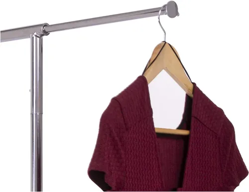 Miniatura 5 de Econoco Estante de ropa de doble brazo, estante de exhibición de ropa de 55 pulgadas de alto x 48 pulgadas de ancho, grado comercial resistente