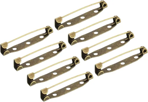 Miniatura 8 de MECCANIXITY 150 pines de barra de seguridad de 0.591 in, broche de cierre para insignias de identificación, tarjetas de nombre, etiquetas para Tono