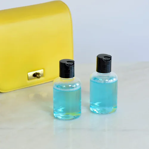 Miniatura 3 de Youngever Paquete de 12 recipientes vacíos de 4 onzas con tapa de disco, botellas de plástico con tapa abatible superior de disco, botellas