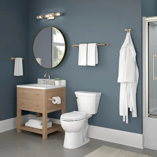 Miniatura 5 de Delta Gancho doble para toallas para baño o cocina Bronce champán Accesorios Stryke