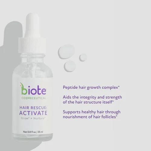 Miniatura 2 de Biote Cosmecéuticos - RESCATE CABELLO: ACTIVAR - Crecer + Nutrir el Cabello (0.8 fl oz)