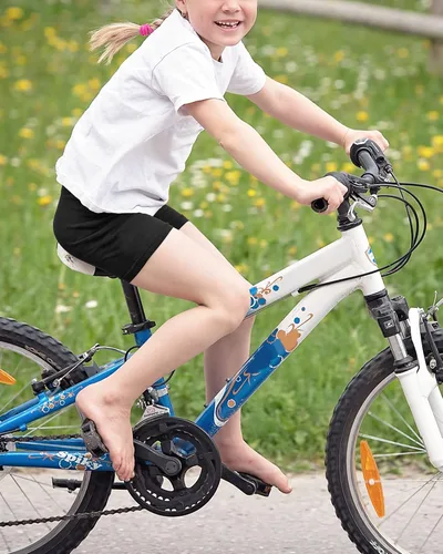 Miniatura 5 de Auranso Pantalones cortos de ciclismo para niñas, con volante de cartwheel, transpirables y de seguridad para debajo del vestido, pantalones cortos