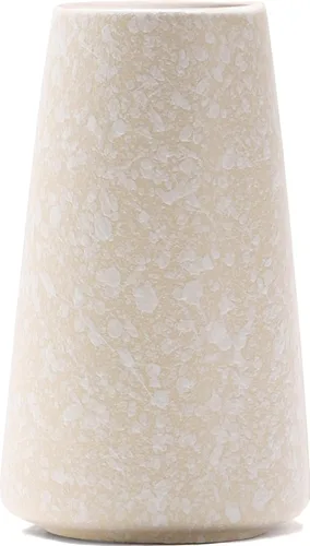 Miniatura 19 de Jarrón de cerámica beige – Florero neutro de 8 pulgadas para decoración del hogar, jarrón bohemio blanco roto, jarrones crema para flores, jarrones