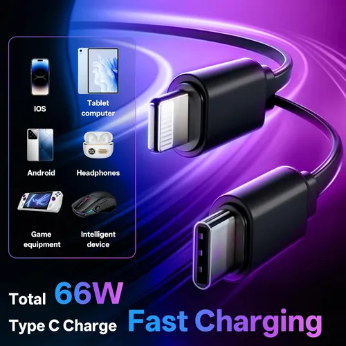 Miniatura 4 de Cargador de Coche Retráctil, Cargador de Coche de Carga Rápida 4 en 1 Compatible con USB-C y USB-A para iPhone 16/15/14/13/12/11/X, Galaxy, Pixel