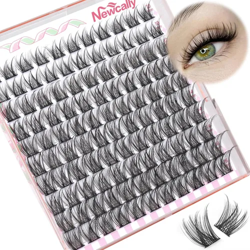 Extensiones de pestañas en racimo naturales, pestañas individuales onduladas, 10-16 mm, para colocar en casa, extensiones de pestañas en racimo de