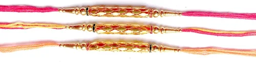 Miniatura 3 de Juego de 3 pulseras Rakhi Raksha Bandhan hechas a mano Rakhee Raksha Bandhan Raksha Bandhan regalo de color y diseño pueden variar