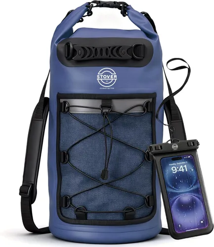 Miniatura 37 de STOVER 5/10/25/30/40/55L Waterproof Dry Bag- Roll-Top Backpack w/Phone Case- Kayaking, Hiking, Camping, Boating- Men/Women 10L morado