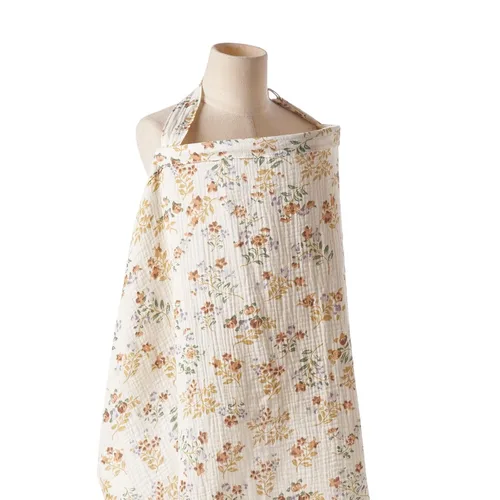 Miniatura 5 de insular Funda de lactancia de muselina para lactancia materna, fundas de lactancia transpirables con cuello de arco para mamá, delantal de lactancia