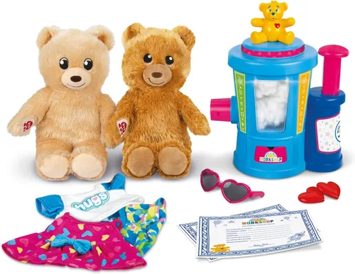 Estación de relleno de juguetes Build-A-Bear Workshop de Casdon | Estación en casa para niños de 3 años en adelante | Rellena, viste y abraza amigos