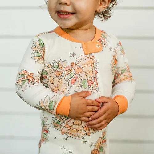 Miniatura 74 de Burt's Bees Baby Pijama para bebé niña, 100% algodón orgánico, pijama de una pieza, overol diagonal con cremallera, ajuste cómodo