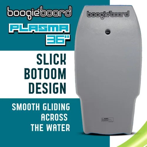 Miniatura 8 de Boogieboard - Bodyboard de plasma de 36 pulgadas - Correa ajustable - Bodyboard ligero - Espuma de polietileno, parte inferior lisa - Fácil