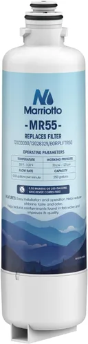 MARRIOTTO Repuesto para filtro de agua Bosch Ultra Clarity Pro, compatible con BORPLFTR50, 12033030, 11032531, 11025825, 12028325, BORPLFTR55,