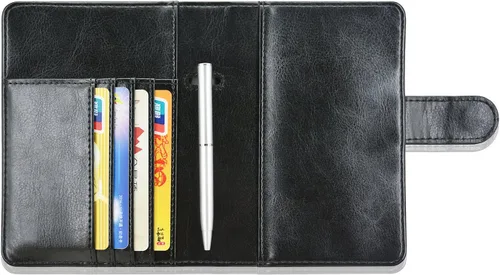 Miniatura 4 de Funda para pasaporte ACdream, piel de calidad superior, cartera con bloqueo RFID