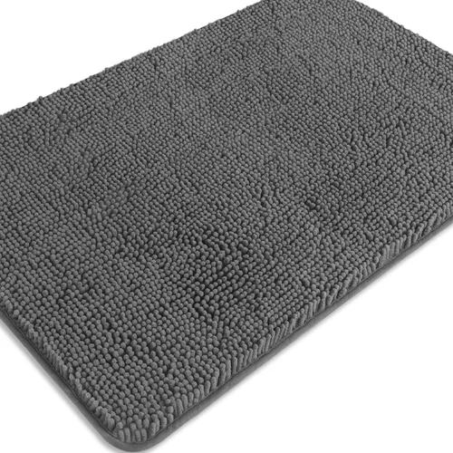 Miniatura 212 de Alfombra de baño pequeña de 12 x 18 pulgadas, lavable y absorbente, antideslizante, alfombra de baño de felpilla gruesa y suave para baño, ducha