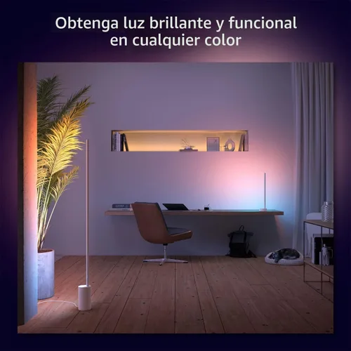 Miniatura 5 de Philips Hue Lámpara de pie inteligente Signe, color blanco - Luz LED de ambiente blanco y color cambiante - 1 paquete - Interior - Control