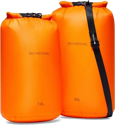 Miniatura 21 de Bee Nesting Juego de bolsas secas ultraligeras para mochileros, saco seco impermeable para camping, senderismo, motocicleta, saco de cosas ligeras