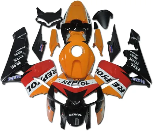 US STOCK Nuevo naranja negro Repsol carenado apto para Honda 2005 2006 CBR600RR inyección ABS plásticos US STOCK nuevo carrocería 05 06 A078
