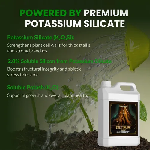 Miniatura 3 de Humboldts Secret Tree Trunk Aditivo de silicato de potasio Fertilizante líquido para tallos más gruesos, resistencia al estrés y desarrollo