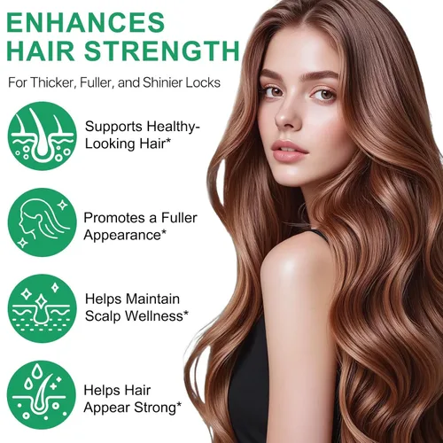 Miniatura 8 de Suero para el crecimiento del cabello roll-on con 3% de romero y redensyl, 2% AnaGain, tratamiento profesional para el crecimiento del cabello