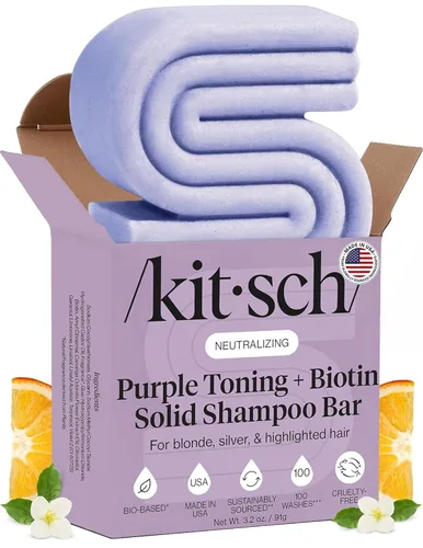 Miniatura 13 de Kitsch Tea Tree & Mint Clarifying Shampoo and Shave Bar, Champú anticaspa para hombres y mujeres, sin plástico, sin sulfato. Champú para el cabello