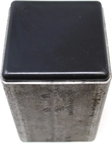 Miniatura 6 de Tapa cuadrada negra de plástico de 4 x 4 pulgadas, tapón de acabado, tapa de extremo de tubo de tubo, universal para silla duradera (20)