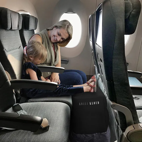 Koala Kloud - Reposapiés de viaje, almohada inflable para reposapiés, reposapiés para vuelos, asiento de automóvil, cama de avión para niños