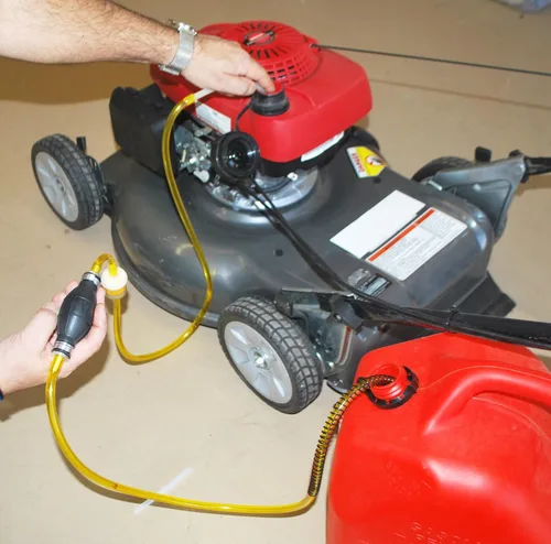 Miniatura 5 de Bomba cambiadora de líquidos, gas, petróleo, aceite, etc., de la marca GasTapper: equipo de potencia con filtro para cortacésped, todo terreno
