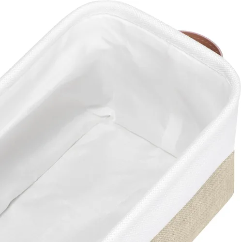 Miniatura 4 de Canastas de almacenamiento de tela pequeñas, 15 x 6 x 5 pulgadas canastas de almacenamiento estrechas, paquete de 4 canastas de almacenamiento