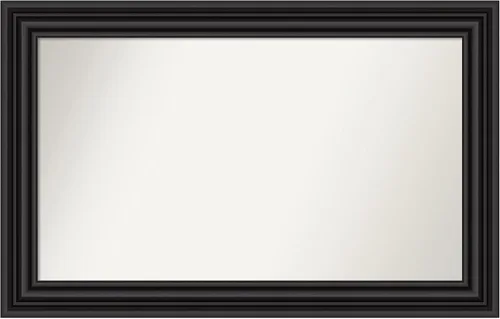 Miniatura 148 de Amanti Art Espejo personalizado, espejo de baño negro puente, espejo de pared o espejo de tocador de baño sobre el fregadero (26 x 26 pulgadas)