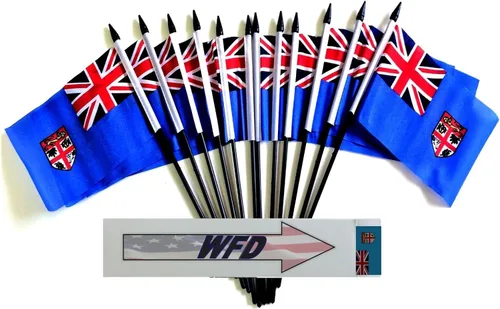 Miniatura 122 de Paquete de 12 banderas de escritorio de oficina en miniatura de poliéster internacional de 4 x 6 pulgadas, 1 docena de banderas pequeñas de 4 x 6