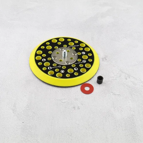 Miniatura 7 de Almohadilla de respaldo de 4.921 in y 5 pulgadas compatible con Mirka Ceros/Deros 44 agujeros 5/16 rosca accesorio lijadora gancho y bucle