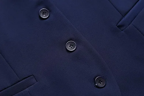 Miniatura 3 de Foucome Traje de vestir formal de negocios ajustado regular para mujer, chaleco con botones