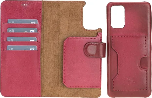Miniatura 63 de Venito Florence - Funda de piel compatible con Samsung Galaxy S9, extra segura con bloqueo RFID, cartera desmontable para teléfono (gris decolorado)