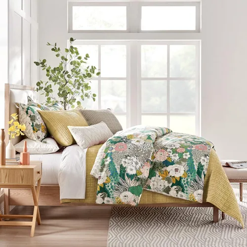 Miniatura 121 de Levtex Home Mills Waffle - Juego de colcha King (122 x 106 pulgadas) con 2 fundas de almohada (36 x 20 pulgadas) - Rubor - Juego de colcha de Blush