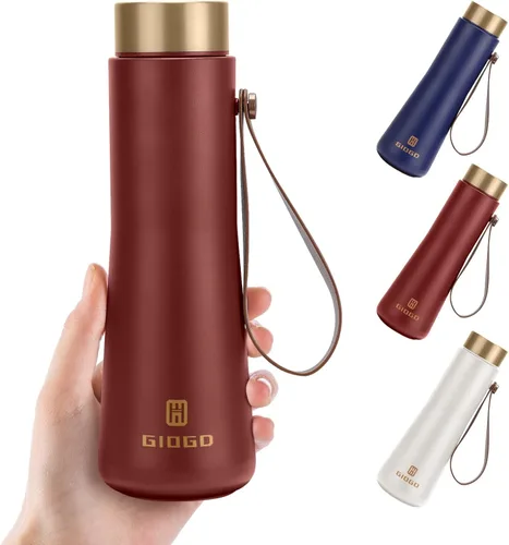Miniatura 9 de Botella Térmica Pequeña Delgada Mini con Aislamiento al Vacío Botella de Agua 285ml/9.6oz Frasco de Agua de Acero Inoxidable Botellas de Agua