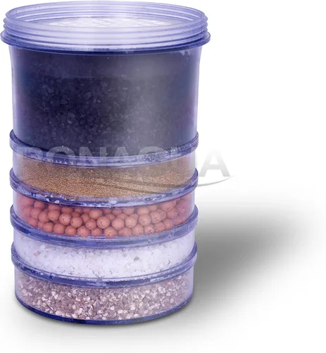 Miniatura 2 de Cartucho de filtro mineral de repuesto de 5 etapas para encimera y enfriadores de agua. 5 capas de filtración y mineralización. Elimina