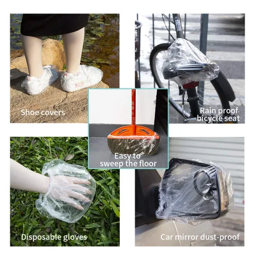 Miniatura 3 de 30 unidades de gorros de ducha desechables - Gorro de baño multiusos, grueso, elástico, impermeable, transparente, de plástico, para mujeres en spa