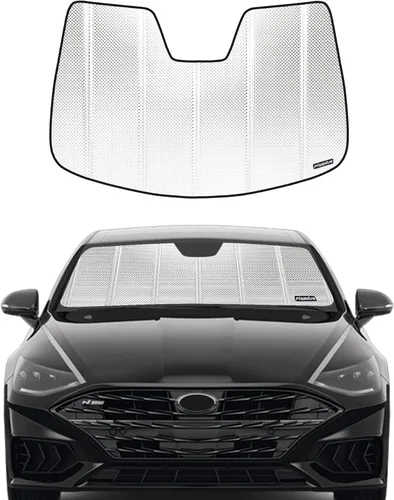 Miniatura 8 de Pigenius Parasol para parabrisas para Hyundai Sonata 2020-2023 Parasol para ventana delantera - AstraGuard Plateado