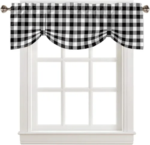Miniatura 13 de Cortinas de verano con cenefa de amarre para ventanas, cortinas costeras de cocina costeras para ventanas, cortinas náuticas junto al mar, beige