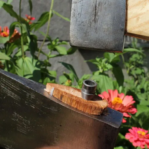 Miniatura 6 de Cuñas redondas de mango cónico, mango de martillo, herramientas de repuesto para hacha de madera, herrero, trineo, mazos, martillo de garra, mango