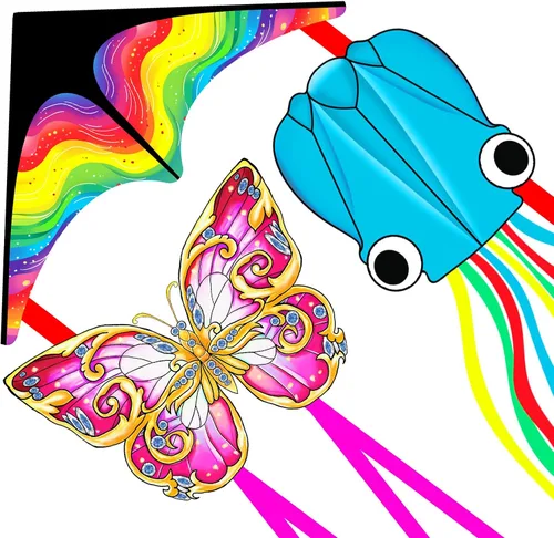 Miniatura 15 de Xida Butterfly Kite for Kids & Adults Easy to Fly, Ages 4-8 8-12, Large Kite with 300ft Handle, Perfect for Beach Trips