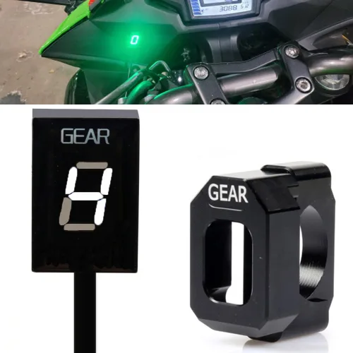 Miniatura 9 de Indicador digital de engranajes LED de 1-6 velocidades, medidor de pantalla impermeable para ER6N Z1000 SX Ninja 400 650 Z800 Z750 Versys 650 Z650