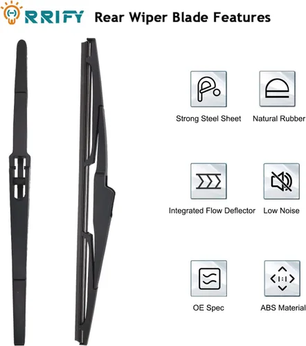 Miniatura 4 de Limpiaparabrisas trasero de 12" para Hyundai Elantra 09-12, Elantra GT 18-20, Santa Fe 13-23, Tucson 10-15, Kia Sedona 15-21, Sorento 16-20