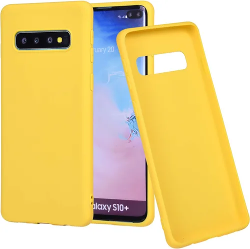 Miniatura 2 de Wisdompro Funda para Galaxy S10+, paquete de 5 unidades de funda protectora de gel de TPU suave y delgada extra fina para Samsung Galaxy S10+ Plus