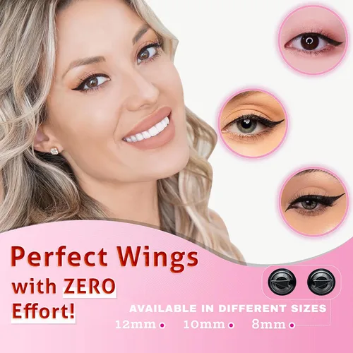 Miniatura 3 de The Flick Stick Sello delineador de ojos con alas para un maquillaje rápido y fácil de ojos de gato, a prueba de manchas y agua, herramienta
