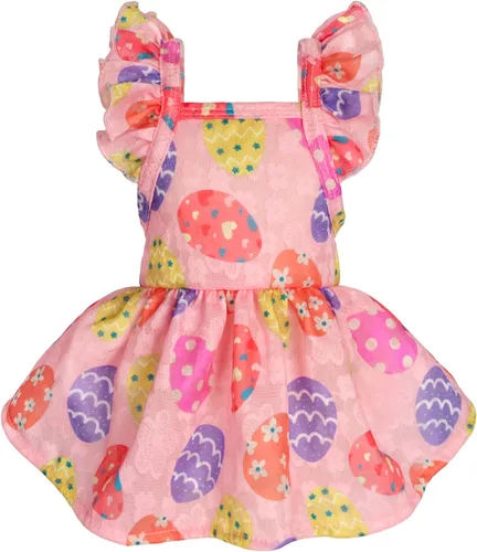 Miniatura 11 de Vestido de limón para perros Fitwarm, ropa para perros pequeños para niñas, ropa para mascotas para gatos, azul teja, amarillo, verde, XS