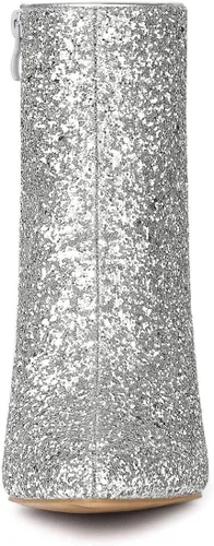 Miniatura 3 de Allegra K Botines transparentes con purpurina para mujer, Claro