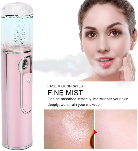 Miniatura 3 de Facial Mister Portátil Mini Cool Mist Práctico Pulverizador Profesional Atomización Humidificador Facial Vapor Facial Hidratante e Hidratante Spa
