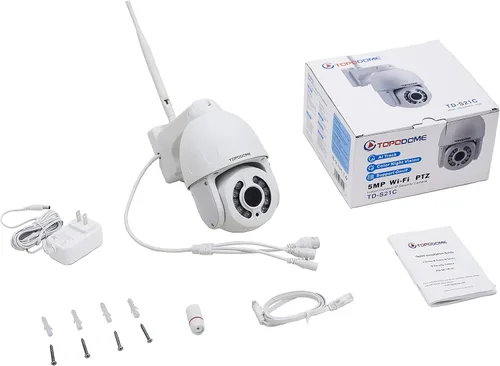 Miniatura 8 de Cámara de seguridad PTZ de 5 MP con seguimiento de movimiento al aire libre, reflector de vigilancia IP, cámara RTSP inalámbrica WiFi
